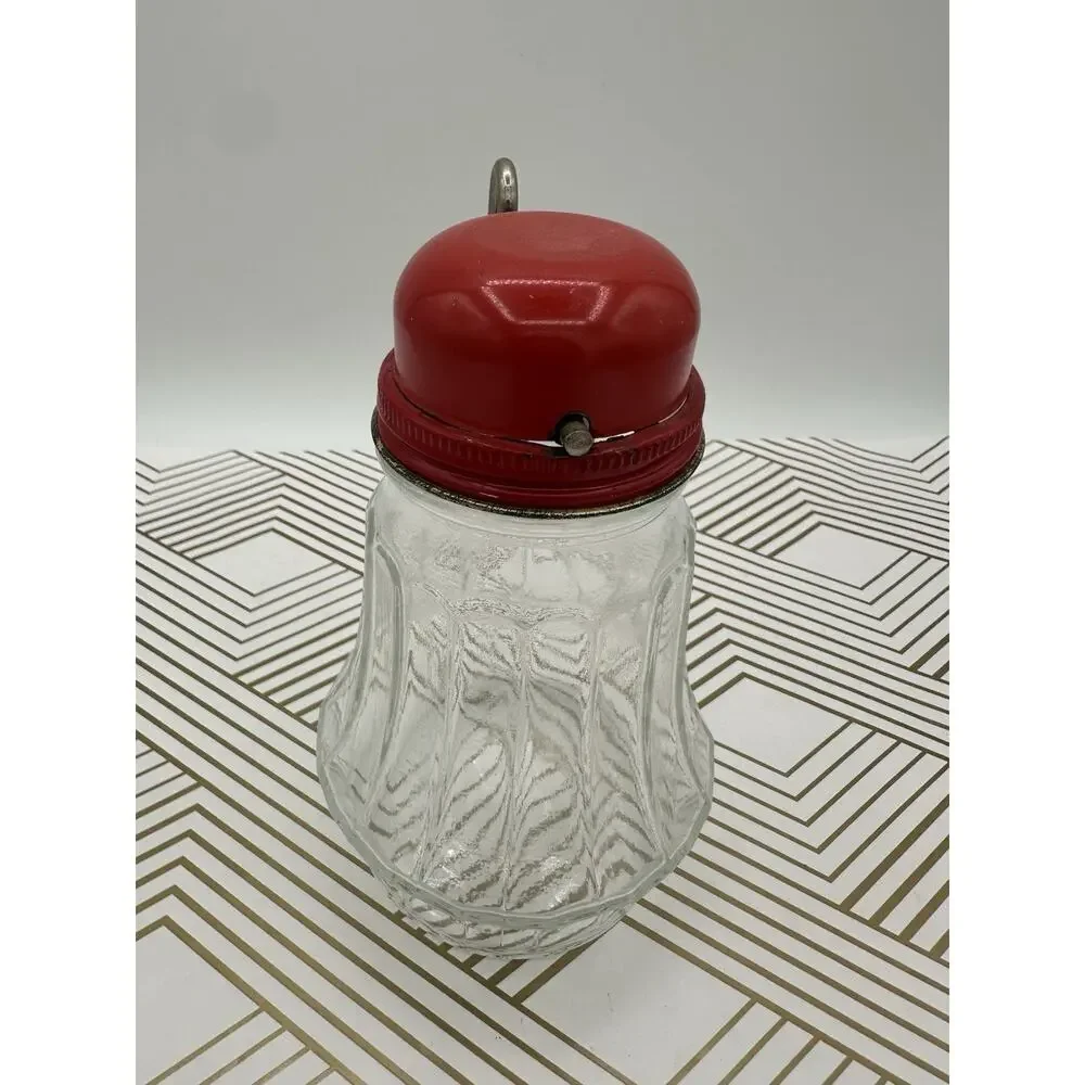VTG Federal Turn Key Nut Meat Grinder Red Lid & Top Kitchen Farm Decor